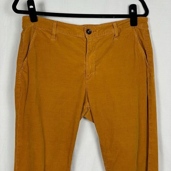 Ag Jeans The Caden Tailored Trouser Burnt Orange Corduroy Pant - Women’s 10 - Picture 3 of 6